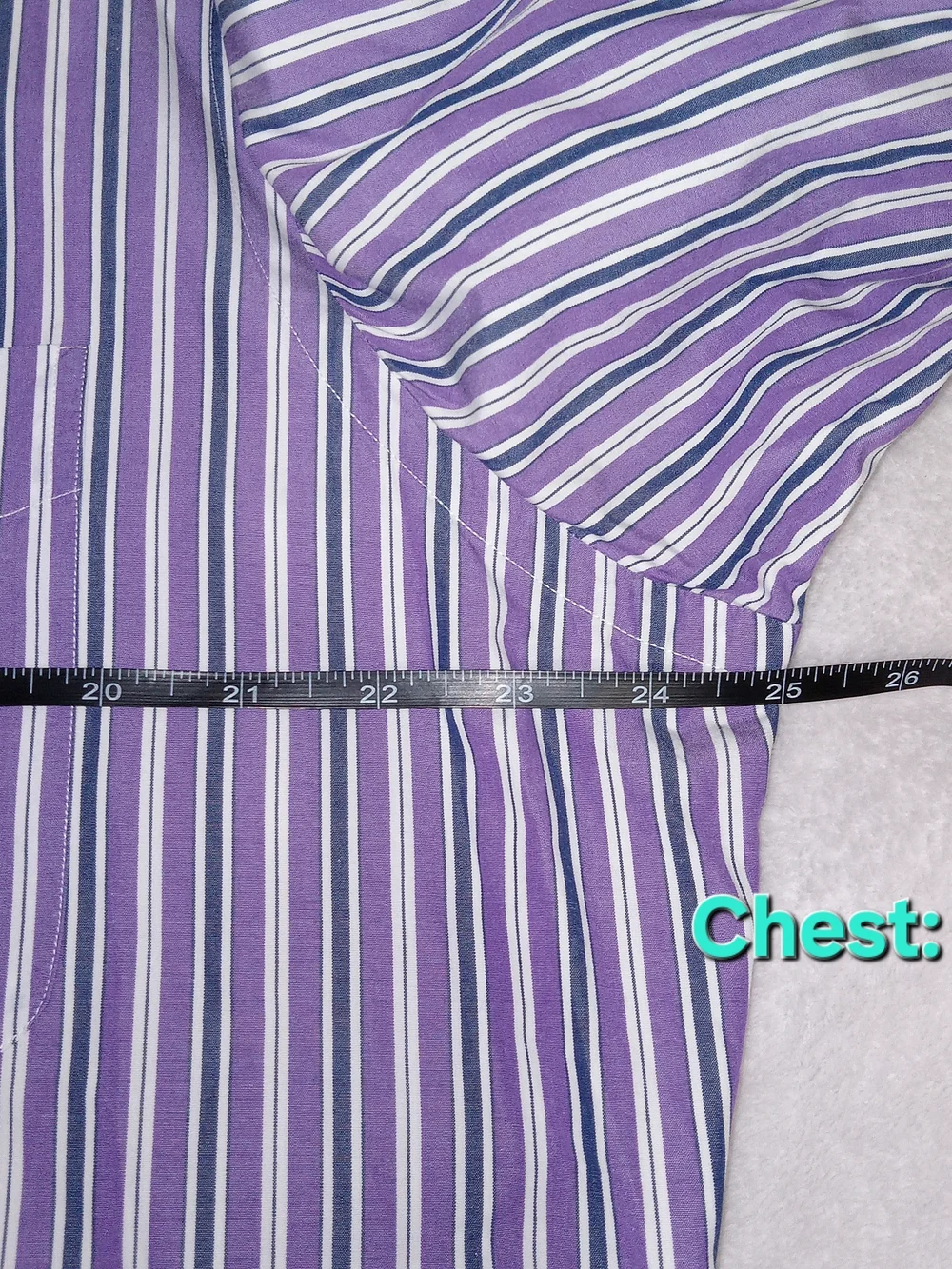 Polo Ralph Lauren Curham Sport Fit L Purple White Stripe Button Shirt Vintage